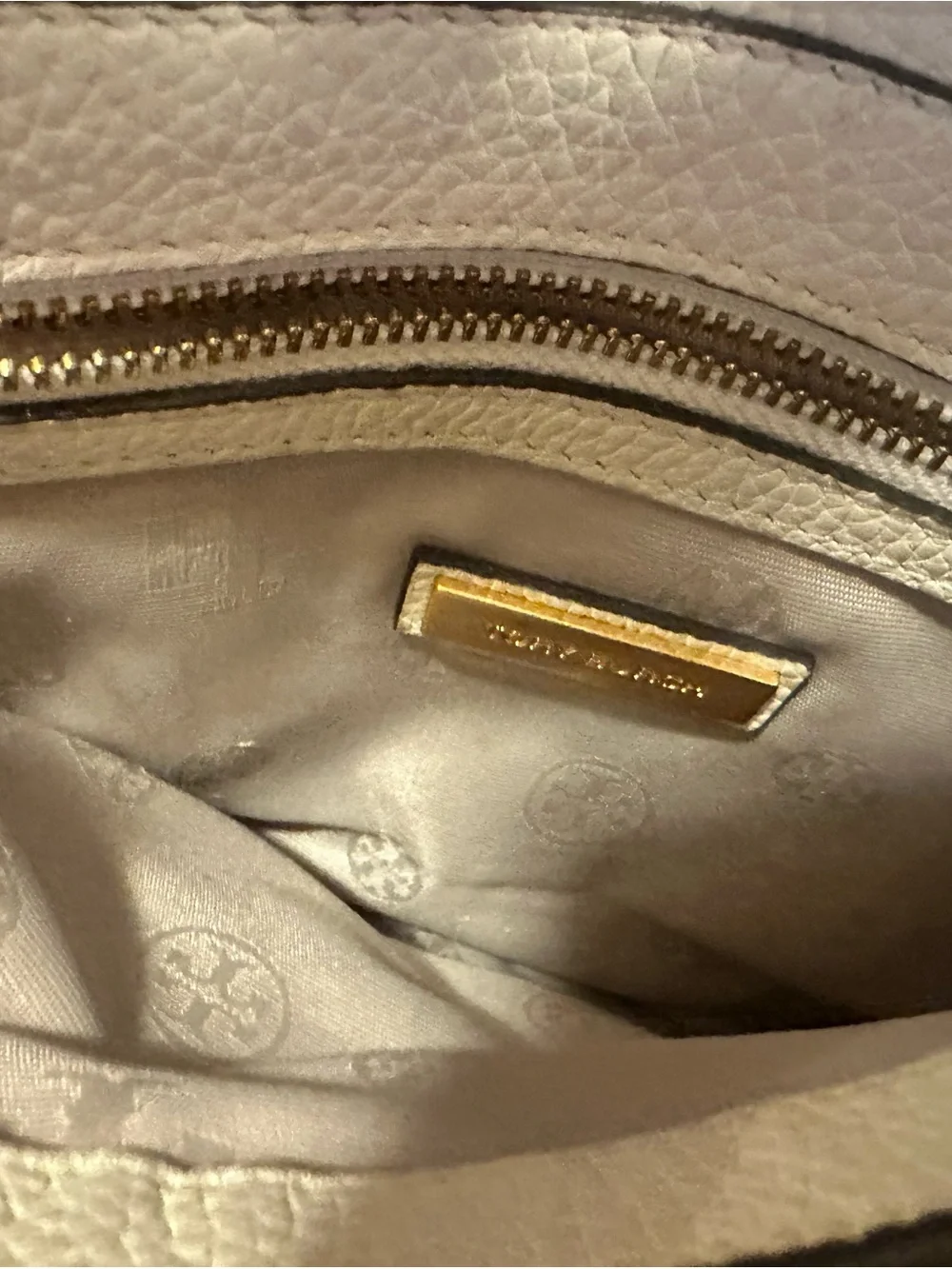 Tory Burch Woven Straw Crossbody Bag with White Trim